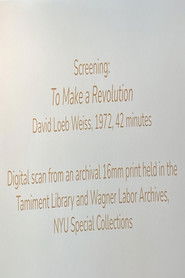 To Make a Revolution