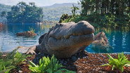 Andy Goes Fishing on Dino Island