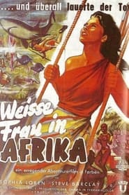 Poster Weisse Frau in Afrika