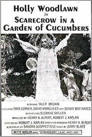 Poster Scarecrow in a Garden of Cucumbers