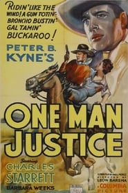 Poster One Man Justice 1937