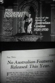 Poster The Passionate Industry: Australian Cinema 1920-1930 1971