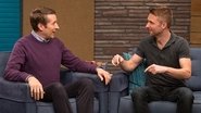 Chris Hardwick Wears a Black Polo & Weathered Boots