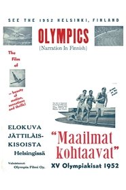 Poster Maailmat kohtaavat: XV Olympiakisat Helsingissä 1952