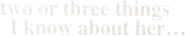2 or 3 Things I Know About Her Logo