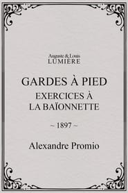 Poster Gardes à pied : exercices à la baïonnette