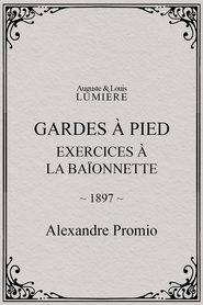Gardes à pied : exercices à la baïonnette (1897)