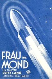 Poster Frau im Mond