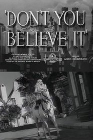 Poster Don't You Believe It 1943