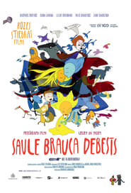 Poster Saule brauca debesīs