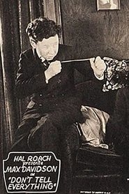 Poster Don't Tell Everything 1927