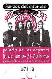 Héroes del Silencio - Palacio de los Deportes Madrid 1993