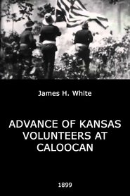 Poster Advance of Kansas Volunteers at Caloocan 1899