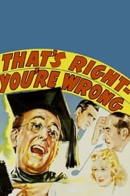 Poster That's Right - You're Wrong 1939
