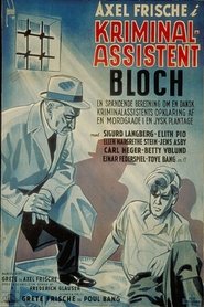 Poster Kriminalassistent Bloch 1943