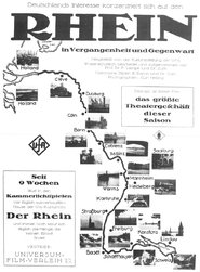 Poster Der Rhein in Vergangenheit und Gegenwart 1922