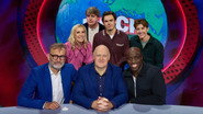 Rhys James, Hugh Dennis, Sarah Keyworth, Sara Pascoe, Glenn Moore and Emmanuel Sonubi