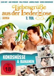 Poster Kokosnüsse und Bananen