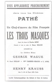 Les Trois masques (1921)