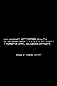 Poster for New Improved Institutional Quality: In the Environment of Liquids and Nasals a Parasitic Vowel Sometimes Develops
