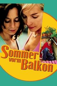 Poster Sommer vorm Balkon