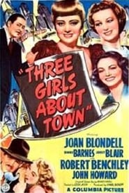 Three Girls About Town постер
