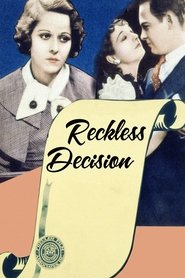 Poster Reckless Decision 1933