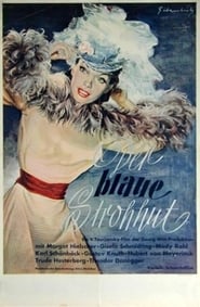 Poster Der blaue Strohhut