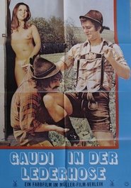 Poster Gaudi in der Lederhose