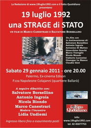 Poster 19 July 1992 - A State massacre 2011