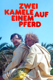 Poster Zwei Kamele auf einem Pferd