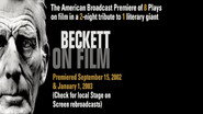 Stage on Screen: Beckett on Film