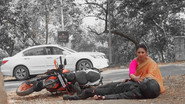Abhir and Vidya's road accident
