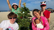 Throwing a christmas party on the beach