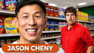 Jason Cheny & Jay Mewes Compare Sizes While Shopping