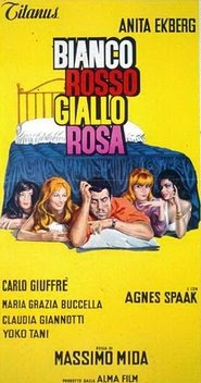 Poster Bianco, rosso, giallo, rosa 1964