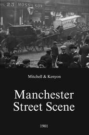 Poster Manchester Street Scene 1901