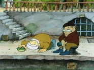 Kleines Schiff Pyjamahose / Das Seepferdchen-Rennen still