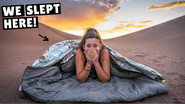 SURVIVING A NIGHT IN AMERICA'S LARGEST SAND DUNES (crazy sand storm)