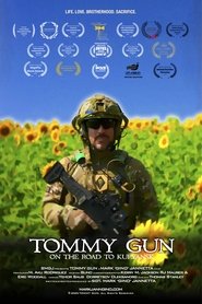 Poster for 'Tommy Gun' on the road to Kupyansk