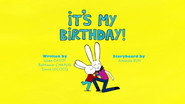 It's My Birthday!