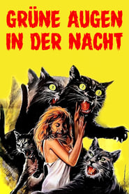 Poster Grüne Augen in der Nacht