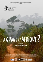 Poster Á quand l'Afrique?