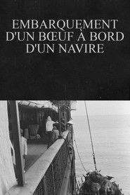 Poster Embarquement d'un bœuf à bord d'un navire 1899