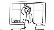 Screen Grab (Ellen's 8th Annual Cat Week Dedication)