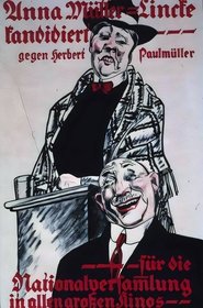Poster Anna-Müller Lincke kandidiert 1919