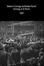 Poster Queen's Carriage and Indian Escort Arriving at St. Paul's 1897