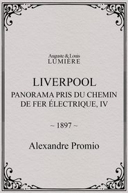 Poster Liverpool, panorama pris du chemin de fer électrique, IV 1897