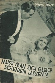Poster Muß man sich gleich scheiden lassen 1933