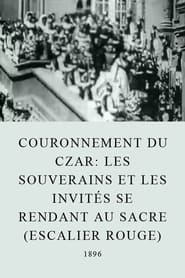 Poster Les souverains et les invités se rendant au sacre (escalier rouge)